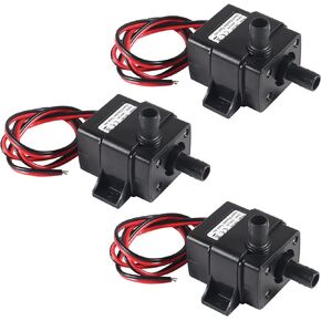 3pcs black Water Pump 240L/H DC 12V 4.2W Micro Brushless Pump 3M Pumping Head Ultra Quiet Water Pump for Pool Aquarium Fish Tank