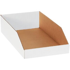 صناديق الصناديق العلوية المفتوحة من Top Pack Supply، 10 بوصة × 18 بوصة × 4 1/2 بوصة، بيضاء (عبوة من 25 قطعة)