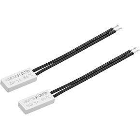 uxcell KSD9700 Thermostat, 65℃ Normally Open Temperature Switch, N.O 5A Thermal Switch Temperature Controller 2pcs