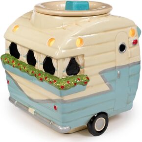 Scentsationals Groovy Retro Collection - Oldies Antique Camper - Scented Wax Warmer - Vintage Wax Cube Melter & Burner - Electric Pop Culture Fragrance Home Air Freshener Gift…