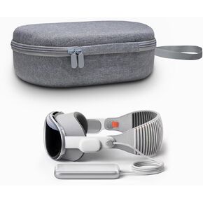 Travel Carrying Case Compatible with Vision Pro,Built-in Larger Storage,Shockproof Anti-Scratch Dual-Layer Oxford Protective Portable Case