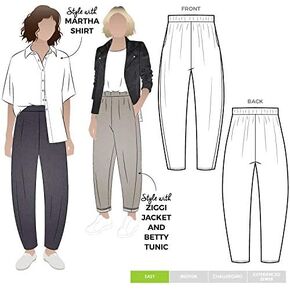 Style Arc Sewing Pattern - Bob Woven Pant (Sizes 10-22)
