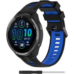 Compatible with Garmin forerunner 935 /forerunner 945 Band 22mm Replacement Silicone Watch Bands Wrist Strap Sport Wristbands Fenix 6 PRO GPS/Fenix 6 PRO GPS/Fenix 6 Sapphire GPS/Fenix 5/Fenix 5 plus/approach s60/approach s62 for Men Women