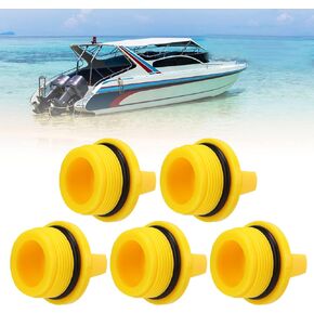 Surebuy Yellow Oil Filler Caps, Strong ABS Plastic Oil Filler Caps with Directly Replace for Outboard Motors for 4 Stroke Outboard Motor