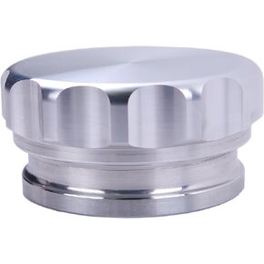 Aluminium Alloy Fuel Cap Weld On Filler Neck Oil Tank Cap (1.5 inch, black)