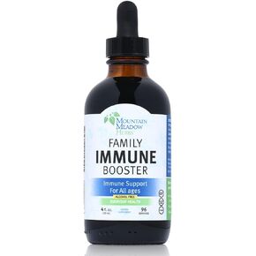 Mountain Meadow Herbs Family Immune Booster Extract with Sambucus Elderberry and Echinacea | Optimal Immune Support for The Whole Family | Tincture, 4 oz
