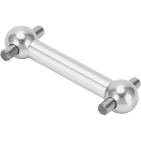 Dog Bone Shaft, 4PCS Aluminum Alloy Dog Bone Drive Shaft Set for Tamiya TT01 TT02 RC Car Upgrade Parts(Silver)