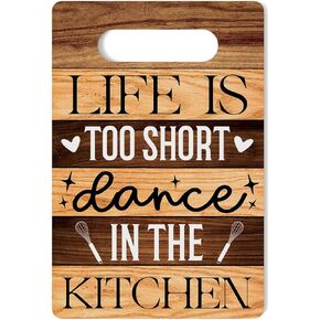 Farmhouse Kitchen Decor, Kitchen Signs Wall Decor, Wall Decor for Kitchen, Kitchen Decorations, Kitchen Door Wall Hanging Decor, Chop It Like It's Hot Wood Sign 8 x 12 Inch
