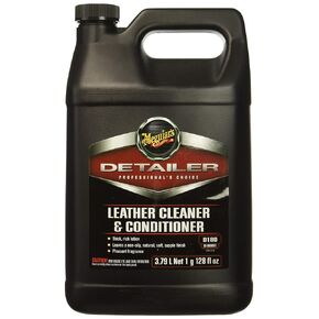 Meguiar's Professional Leather Cleaner & Conditioner D18001-1 Gallon Leather Cleaner & Conditioner Specifically Formulated for Automotive Leather Care, Delivers Professional Results, 128 Oz