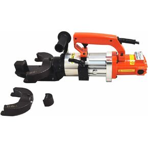 CCTi Portable Rebar Bender - Electric Hydraulic Bend Up to #8 (1 inch) Rebar and Round Rebar (Model: RB-258N), Orange