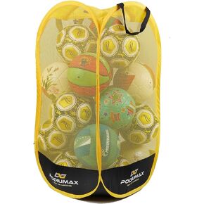 PodiuMax Pop Up Ball Storage Backpack & Organizer - Transport and Store Basketball, Football, Ping Pong and More