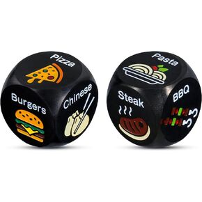 Couples Date Night Dice Ideas Food Dice Gifts for Boyfriend Girlfriend Anniversary for Men Women Him Her Birthday Romantic Gifts for Husband Wife Christmas Stocking Stuffers for Adult Valentines Day