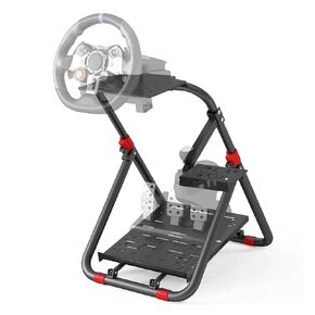 Untimaty Racing Steering Wheel Stand Simulator Racing Stand Adjustable Steering Wheel Stand for Logitech G25/G27/G29/G920 Thrustmaster T300RS/ T300GT/T150RS Supporting TX Xbox PS4 PS5 PC in Kuwait
