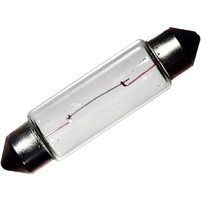 ANCOR MARINE GRADE 522122 Electrical Light Bulb (Festoon End Cap, 12-Volt, 10-Watt, .74-Amp, Clear, 2-Pack)