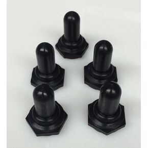 Toggle Switch Boots Black 5 Pack Marine/Boat