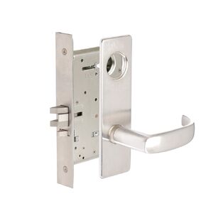 CORBINRUSSWIN ML2057-PSM-626-LC 626 Satin Chrome, Lever PSM Princeton, Storeroom, Steel; Stainless Steel; Brass