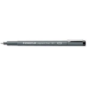 STAEDTLER Pigment Liner 0.1mm Black Ink [Pack of 2]