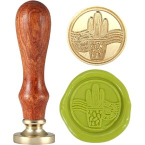 Monstera Leaf Wax Seal Stamp, Yoption Vintage Seal Wax Stamp for Embellishment of Cards Envelopes, Invitations, Wine Packages, Gift Wrapping (Monstera Leaf)