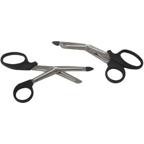 Ravenox Bandage Scissors For Nurses | Utility Trauma Scissor Shears, Black, 6.5 Inch (10 Pack)