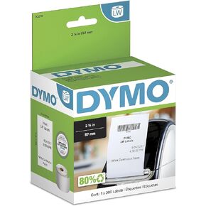DYMO Authentic LW Continuous Labels, DYMO Labels for LabelWriter Label Printers, 2-1/4" x 300-Feet, 1 Roll
