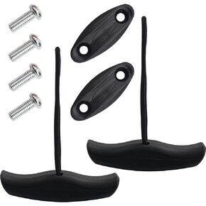 2 Pack Kayak Handles, Canoe Carry Handles Replacement with Cord & Pad Eyes, Kayak Accessories