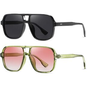 kimorn Sunglasses Womens Men Trendy Retro Sun Glasses Oversize Square Frame Shades K1650