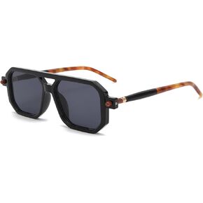 Retro 70s Aviator Sunglasses Women Men Trendy Shades Square Stylish UV400 Vintage Sun Glasses