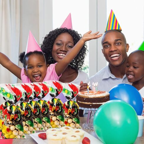 100 Pcs Juneteenth Party Cellophane Treat Bags Red Yellow Green Black Plastic Goody Gift Candy Bags with Silver Twist Ties for African Afro American Festival Celebration Happy Juneteenth Jamboree in Saudi Arabia