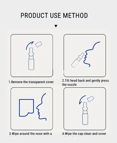 Amber Glass Empty Nasal Spray Bottle (2 - Pack) | Nose Spray Bottle | Refillable | Reusable | Travel Sized | Atomizer | Nasal Spray Rhinitis | 1 oz Nasal Sprayer (30ml) | for Saline Application in Saudi Arabia