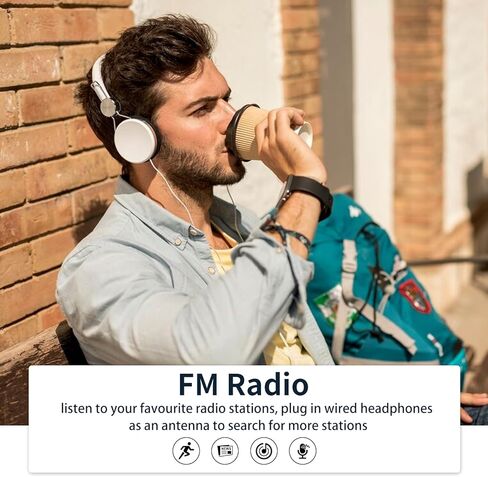 مشغل MP3 سعة 64 جيجابايت مع بلوتوث 5.3، شاشة لمس كاملة عالية الدقة، مشغل موسيقى رقمي محمول عالي الدقة بدون فقدان الصوت مع مكبر صوت، كتاب إلكتروني لتسجيل راديو FM، سجل، بحد أقصى 128 جيجابايت قابل للتوسيع in Saudi Arabia