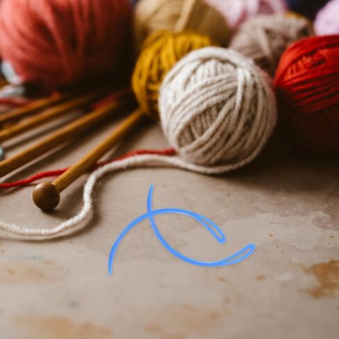 SEWACC 50pcs Yarn Darning Needles Random Color Curved Sewing Needle Weaving Crochet Needle Tapestry Needle Wool Needles Sweater Needles Darning Needle for Wig Making Carpet in Saudi Arabia