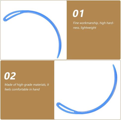 SEWACC 50pcs Yarn Darning Needles Random Color Curved Sewing Needle Weaving Crochet Needle Tapestry Needle Wool Needles Sweater Needles Darning Needle for Wig Making Carpet in Saudi Arabia