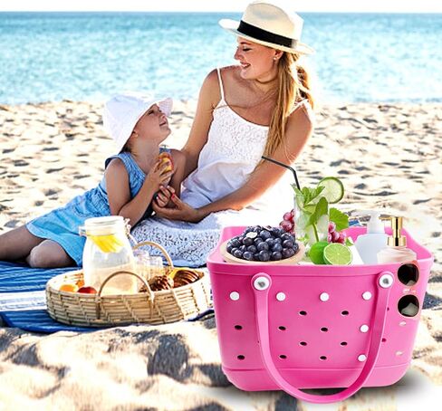 2 pcs Beach Bag Divider Tray for Bogg Bag, Organizer Tray Compatible with XL bogg bag Accessories, Help with Organizing your Bogg Bag and Divide Space (white) in Saudi Arabia