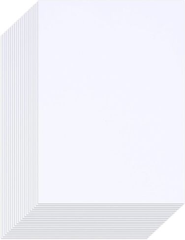 Shindel Heavyweight Construction Paper, White, 4" x 6", 100 Sheets, 300GSM, Classroom Supplies in Saudi Arabia