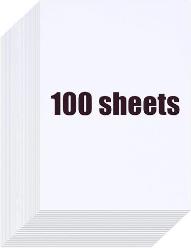 Shindel Heavyweight Construction Paper, White, 4" x 6", 100 Sheets, 300GSM, Classroom Supplies in Saudi Arabia