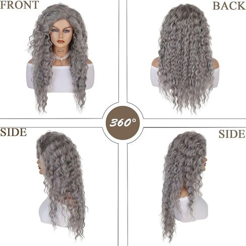 GNIMEGIL Synthetic Womens Wig Brown to Blonde Long Curly Hair Wig Natural Female Wavy Fluffy Thich Regular Wig 80s Ombre Wig for Girls 28 inches (Brown Ombre Blonde) in Saudi Arabia