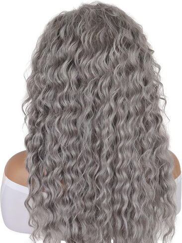 GNIMEGIL Synthetic Womens Wig Brown to Blonde Long Curly Hair Wig Natural Female Wavy Fluffy Thich Regular Wig 80s Ombre Wig for Girls 28 inches (Brown Ombre Blonde) in Saudi Arabia