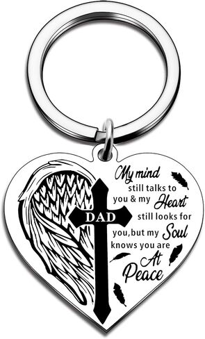 Memorial Gifts For Loss Of Mom Dad Bereavement Sympathy Gifts For Loss Of Mother Father Memorial Keychain Gift in Saudi Arabia