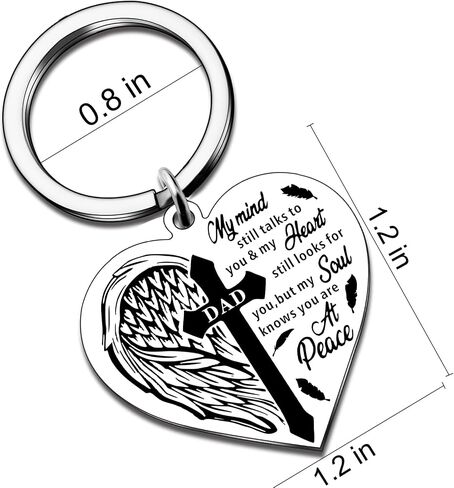 Memorial Gifts For Loss Of Mom Dad Bereavement Sympathy Gifts For Loss Of Mother Father Memorial Keychain Gift in Saudi Arabia
