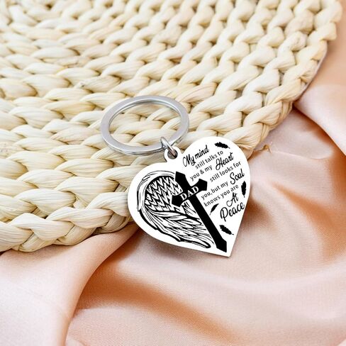 Memorial Gifts For Loss Of Mom Dad Bereavement Sympathy Gifts For Loss Of Mother Father Memorial Keychain Gift in Saudi Arabia