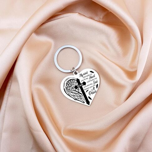 Memorial Gifts For Loss Of Mom Dad Bereavement Sympathy Gifts For Loss Of Mother Father Memorial Keychain Gift in Saudi Arabia