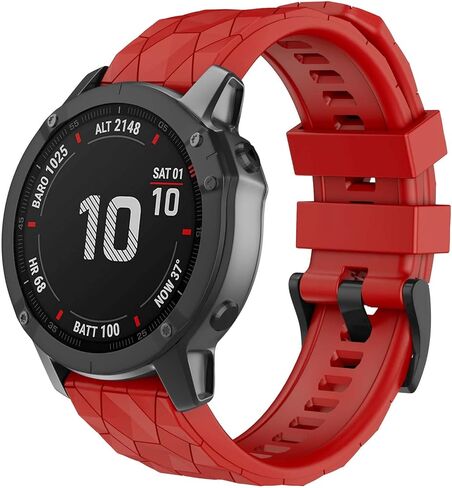 سوار ساعة OVERSTEP لـ Garmin Fenix ​​7/Fenix ​​6/Fenix ​​5، 22 مم، أحزمة بديلة من السيليكون سريعة التركيب لـ Forerunner 945/935، Approach S60/S62، D2 Delta، أبيض in Saudi Arabia