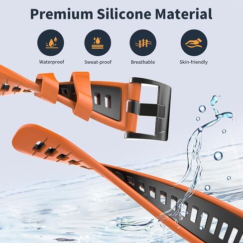 TiMOVO 22mm Sport Bands Compatible with Garmin Fenix 7/7 Pro/6/6 Pro/5/5 Plus/Sapphire/7 Solar, Soft Silicone Quick Release Watch Strap for Garmin Forerunner 965/955/945/935 in Saudi Arabia