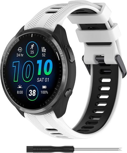 Compatible with Garmin forerunner 935 /forerunner 945 Band 22mm Replacement Silicone Watch Bands Wrist Strap Sport Wristbands Fenix 6 PRO GPS/Fenix 6 PRO GPS/Fenix 6 Sapphire GPS/Fenix 5/Fenix 5 plus/approach s60/approach s62 for Men Women in Saudi Arabia