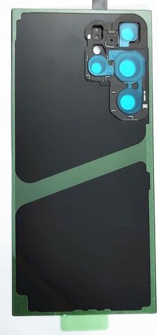 غطاء زجاجي خلفي لهاتف Galaxy S24 Ultra غطاء زجاجي خلفي لهاتف Samsung Galaxy S24 Ultra 5G مع أشرطة تثبيت مسبقة (رمادي تيتانيوم) in Kuwait