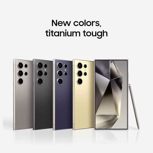 غطاء زجاجي خلفي لهاتف Galaxy S24 Ultra غطاء زجاجي خلفي لهاتف Samsung Galaxy S24 Ultra 5G مع أشرطة تثبيت مسبقة (رمادي تيتانيوم) in Kuwait
