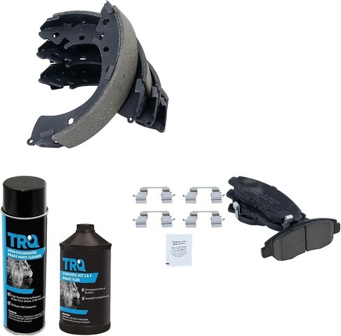 TRQ Front & Rear Ceramic Disc Brake Pads & Brake Shoe Kit for Honda Civic New in Saudi Arabia