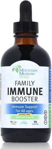 خلاصة تقوية المناعة العائلية من Mountain Meadow Herbs مع Sambucus Elderberry وEchinacea | الدعم المناعي الأمثل لجميع أفراد الأسرة | صبغة، 4 أوقية in Kuwait