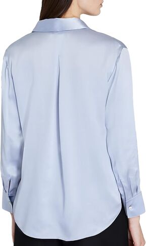 Club Monaco Women's Silk Charmeuse Button Down Shirt in Saudi Arabia