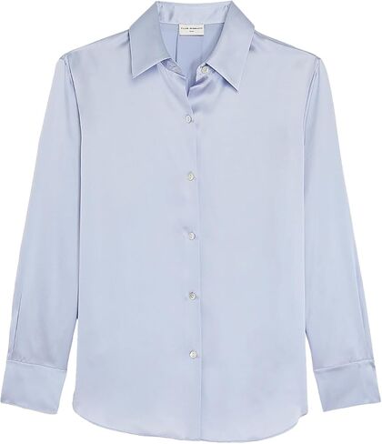 Club Monaco Women's Silk Charmeuse Button Down Shirt in Saudi Arabia